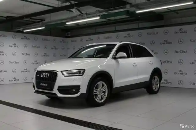 Фото автомобиля AUDI Q3, 2012 — госномер А545АА16. Цвет: Белый