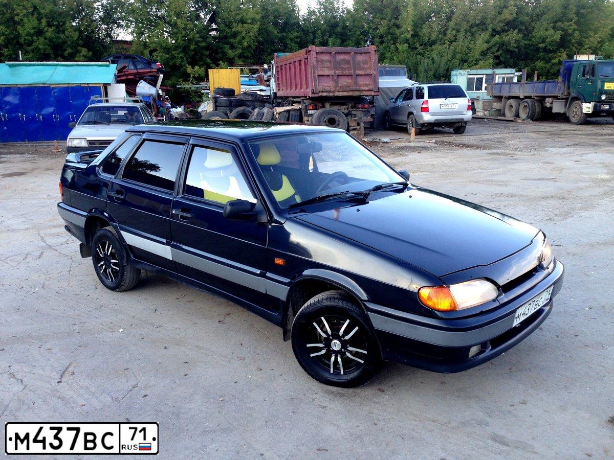 Фото автомобиля LADA 2115 SAMARA, 2004 — госномер М437ВС71. Цвет: ГРАФИТОВЫЙ МЕТАЛЛИК