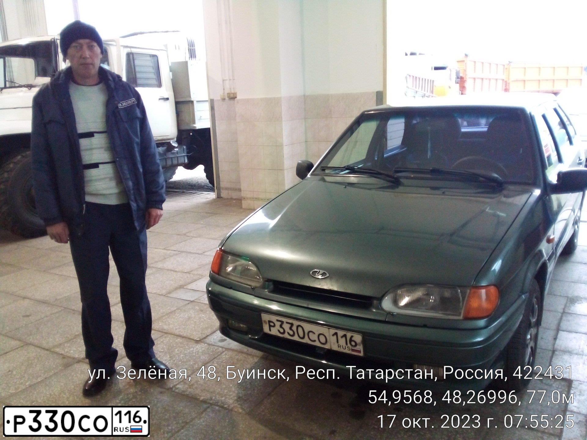 Фото автомобиля LADA 2114 SAMARA, 2008 — госномер М760СА21. Цвет: СЕРО-СИНЕ-ЗЕЛЕНЫЙ