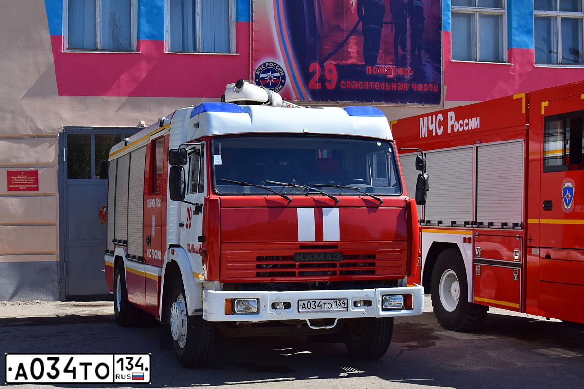 Фото автомобиля KAMAZ Z 43253 4X2, 2013 — госномер А034ТО134. Цвет: ГОСТ Р50574-2002 А-8