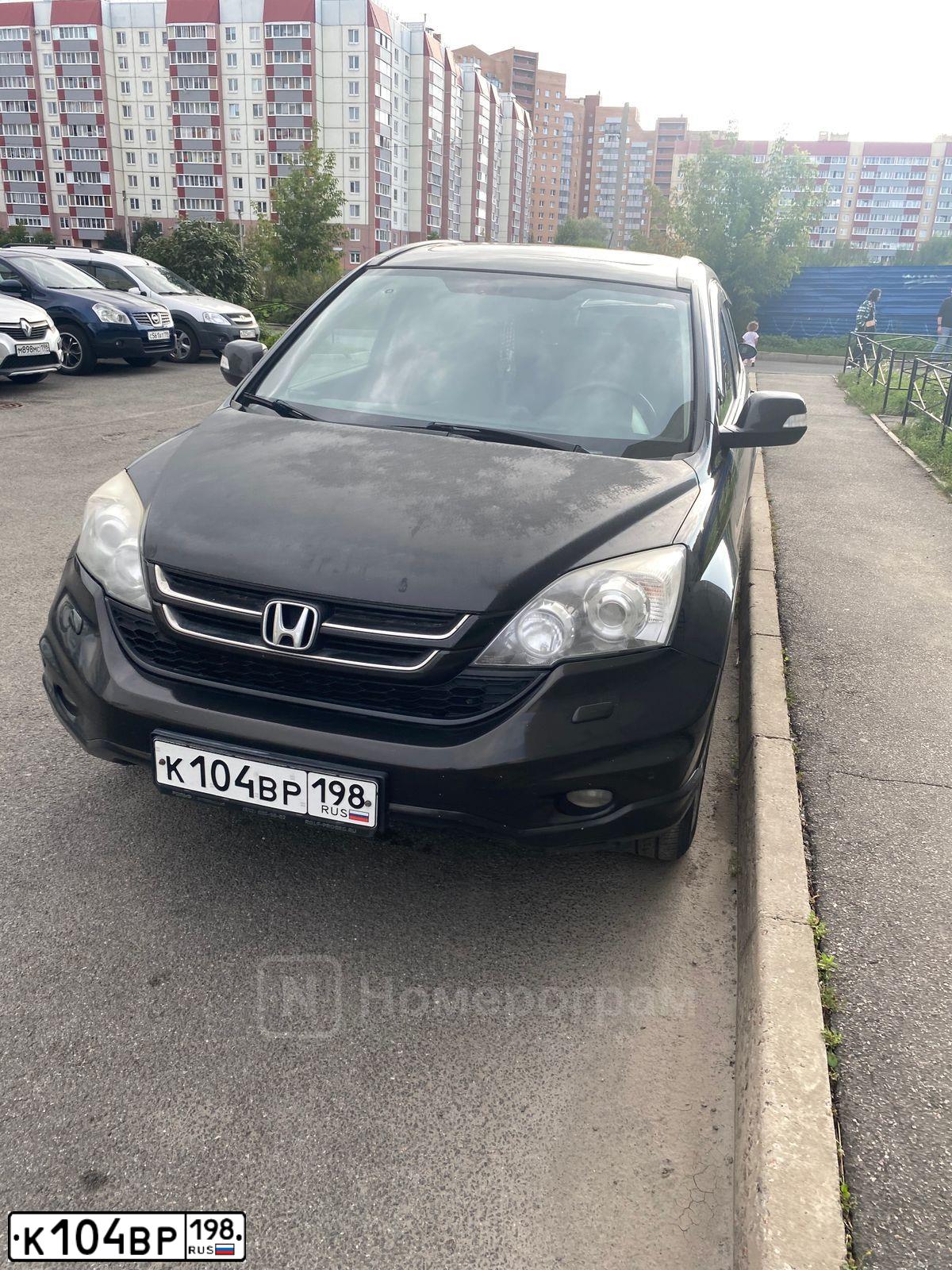 Фото автомобиля HONDA CR-V, 2010 — госномер В171АМ777. Цвет: КОРИЧНЕВЫЙ ТЕМНЫЙ