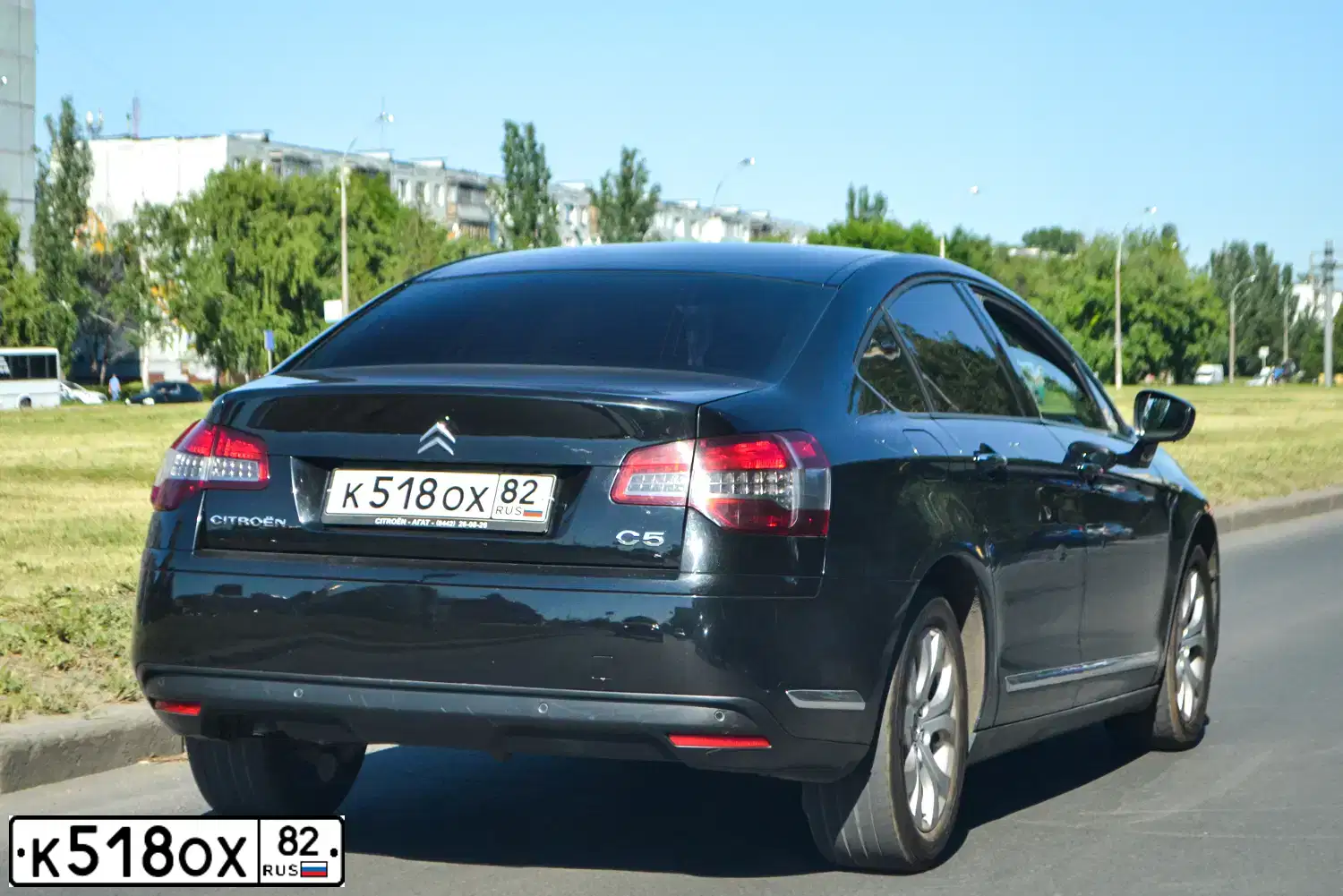 Фото автомобиля CITROEN C5, 2011 — госномер Е730СТ763. Цвет: ЧЕРНЫЙ