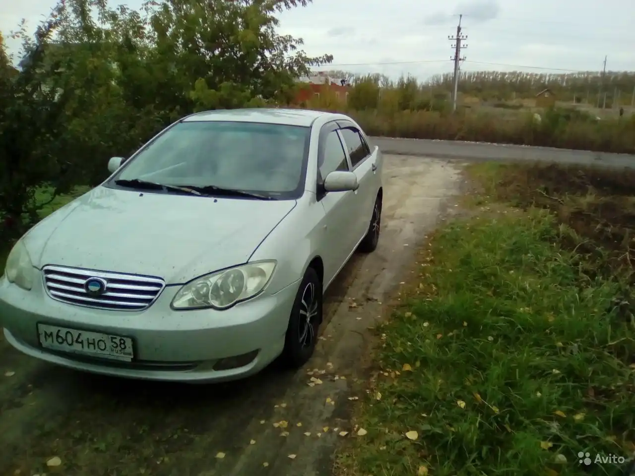 Фото автомобиля BYD F3, 2007 — госномер М604УО58. Цвет: Серый