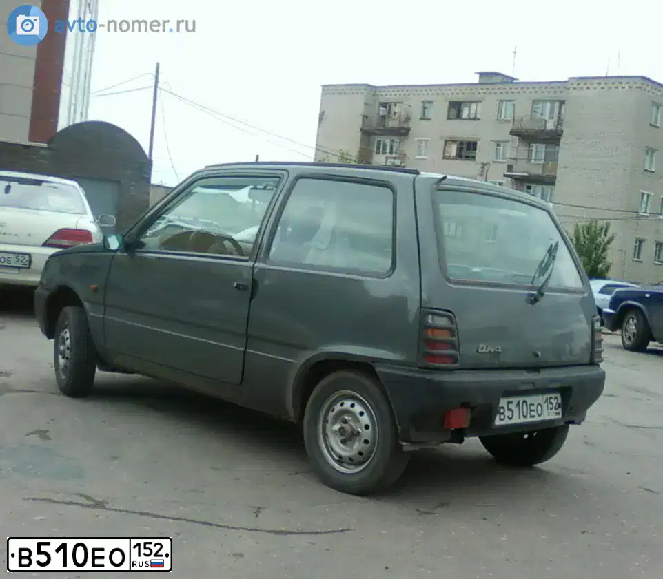 Фото автомобиля SEAZ OKA, 2007 — госномер А890МУ152. Цвет: ТЕМНО-СЕРЫЙ