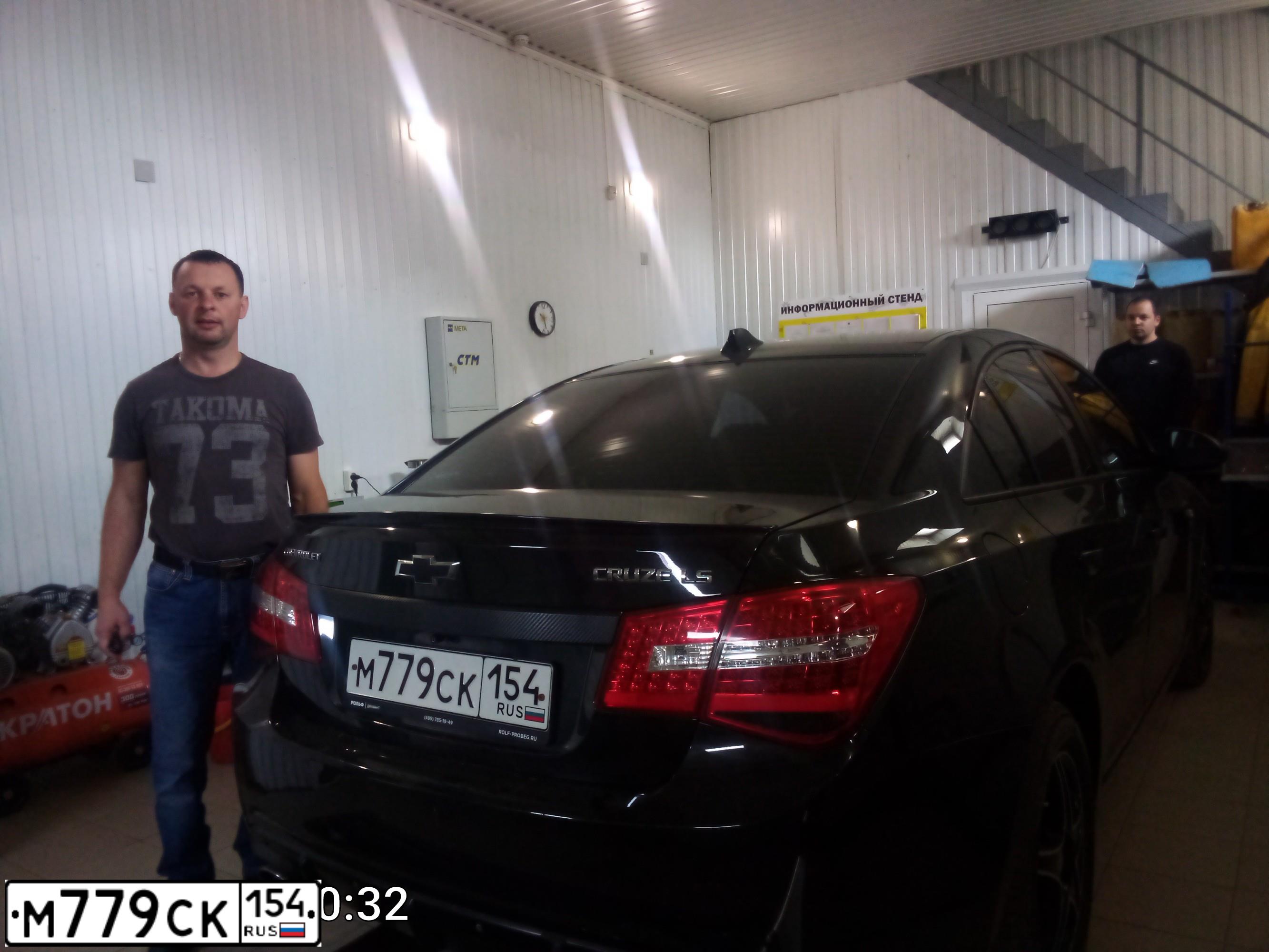 Фото автомобиля CHEVROLET CRUZE, 2012 — госномер В481ЕТ122. Цвет: ЧЕРНЫЙ