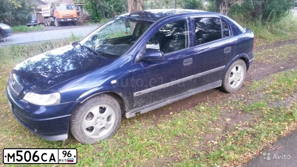 Фото автомобиля OPEL ASTRA, 1999 — госномер М506СА96. Цвет: СИНИЙ
