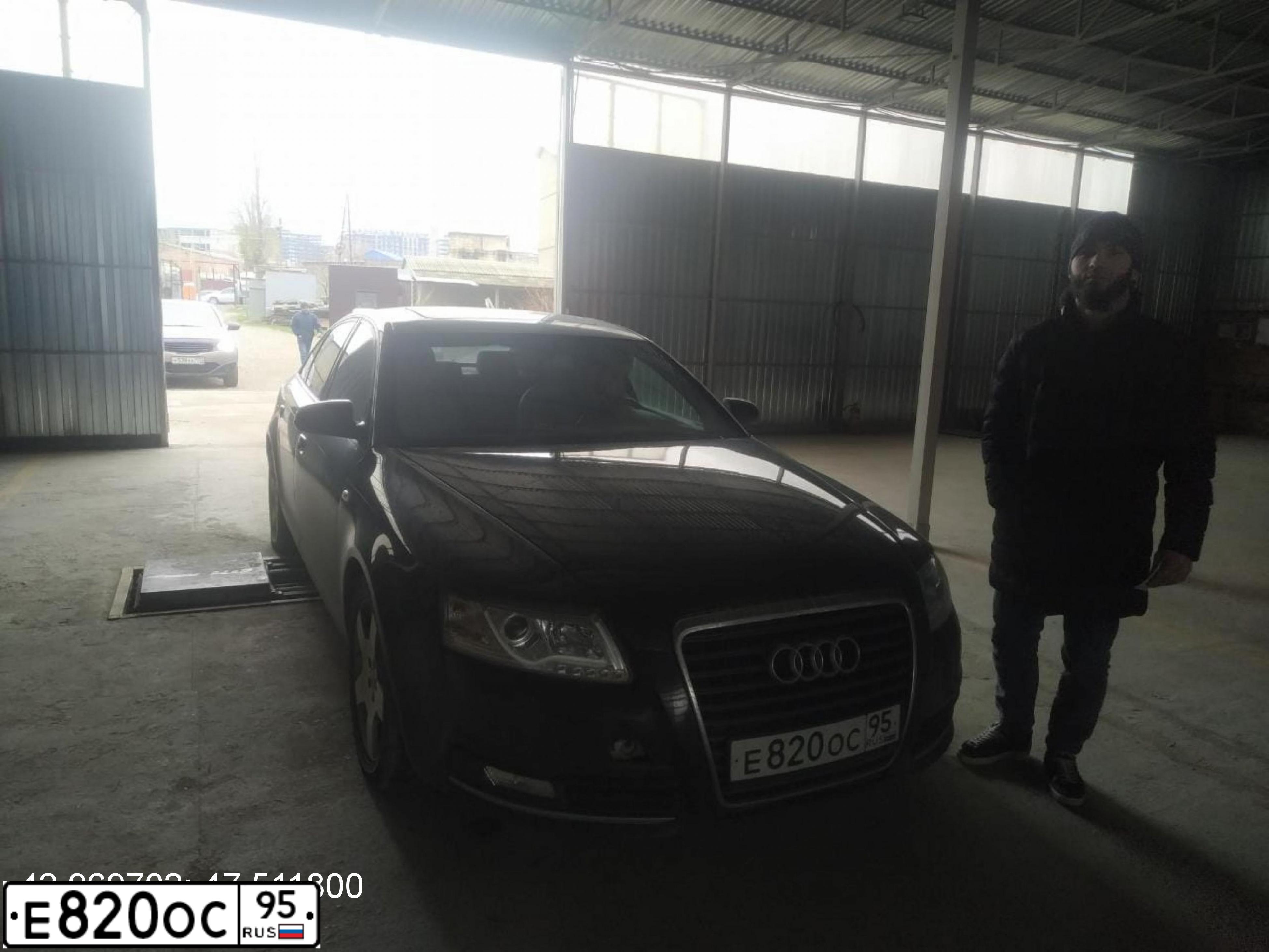 Фото автомобиля AUDI A6, 2007 — госномер Т285УА05. Цвет: ЧЕРНЫЙ