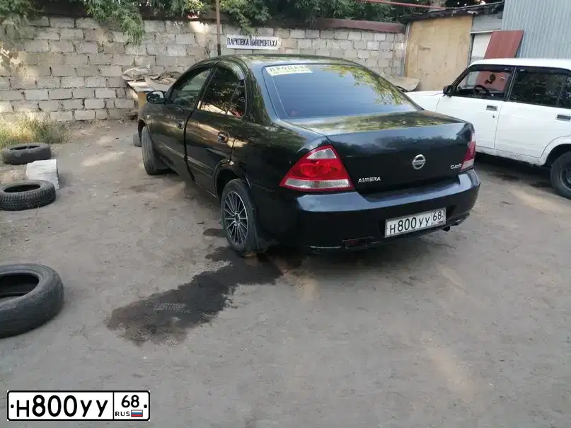 Фото автомобиля NISSAN ALMERA, 2006 — госномер Р192КК68. Цвет: ЧЕРНЫЙ