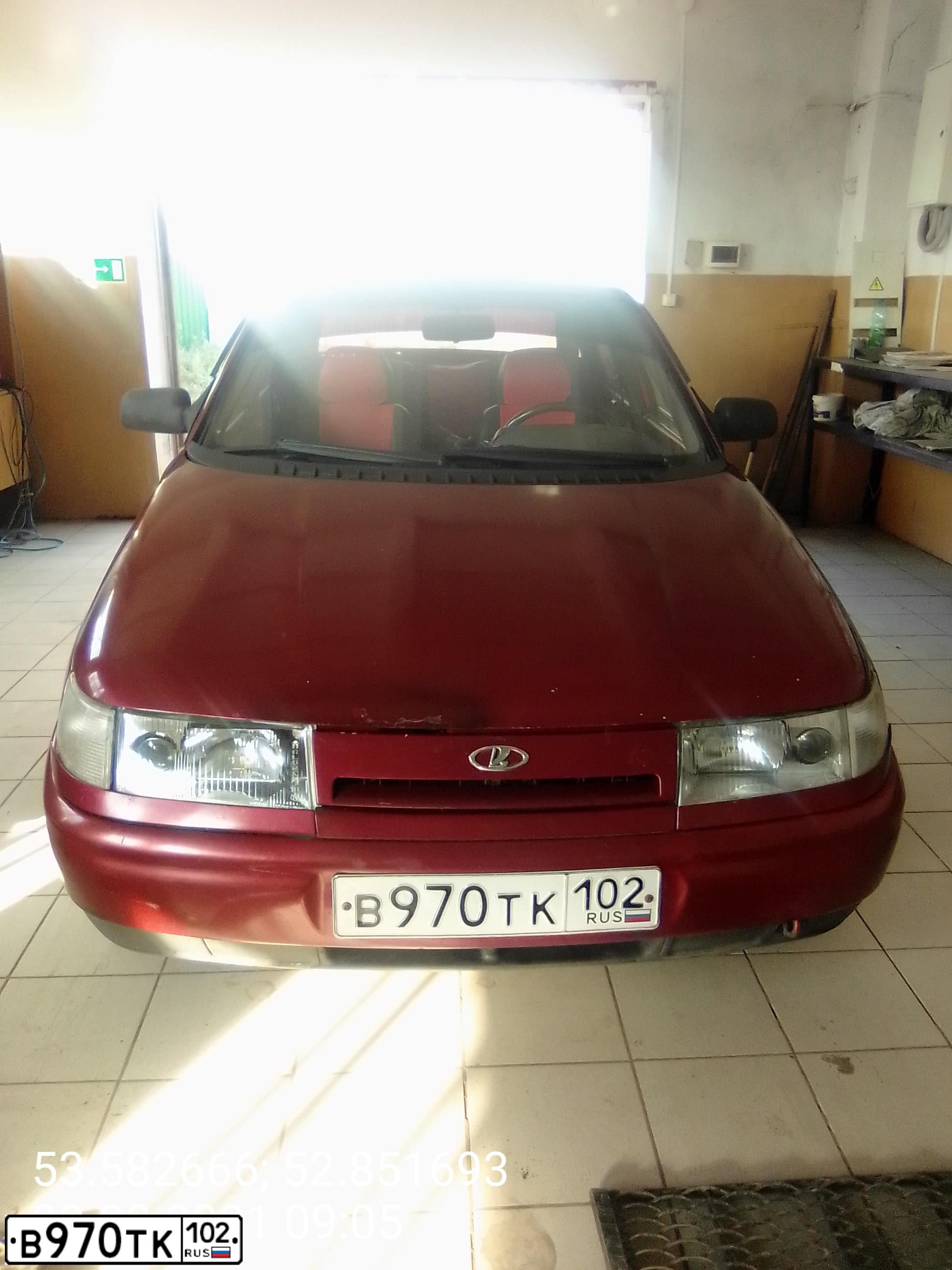 Фото автомобиля LADA 2110, 1999 — госномер А370СН156. Цвет: СЕРЕБРИСТО-КРАСНЫЙ