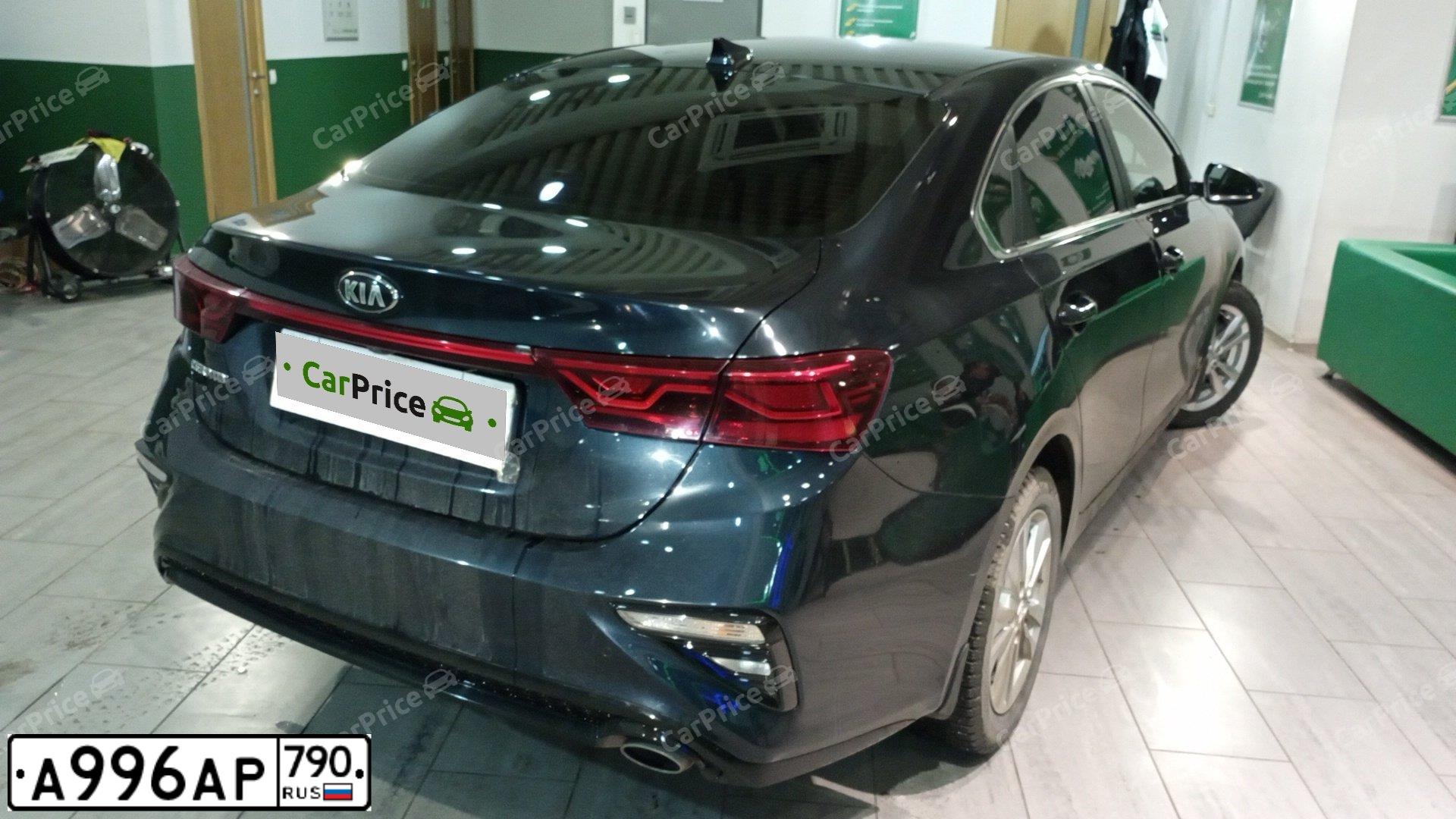 Фото автомобиля KIA CERATO, 2020 — госномер А996АР790. Цвет: синий
