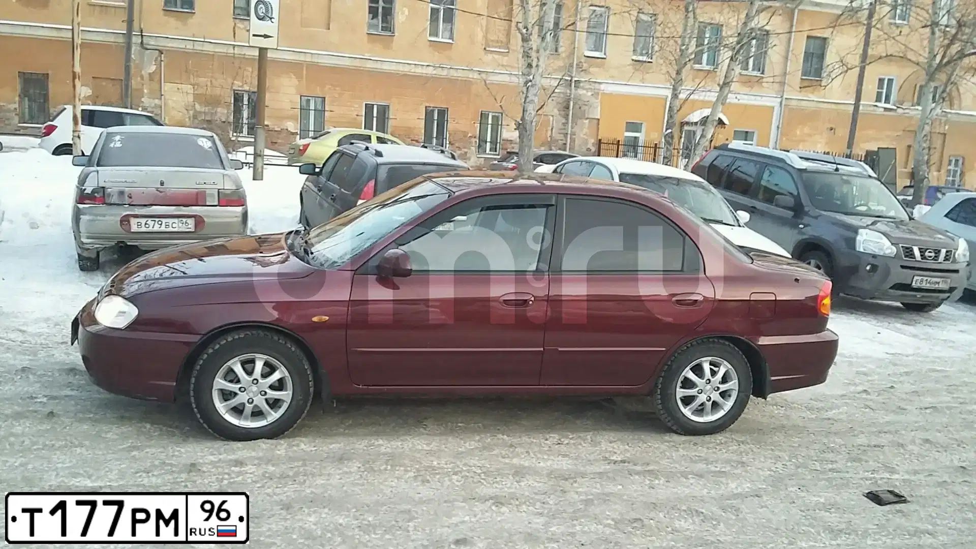 Фото автомобиля KIA SPECTRA, 2007 — госномер Т177РМ96. Цвет: КРАСНЫЙ