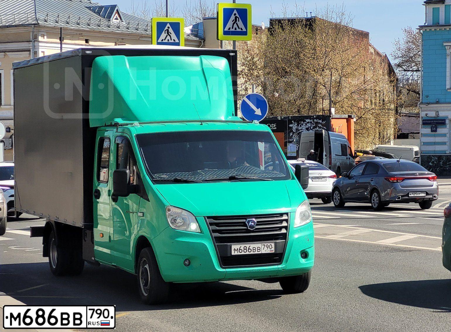 Фото автомобиля GAZ GAZEL NEXT, 2014 — госномер М686ВВ790. Цвет: ЗЕЛЕНЫЙ