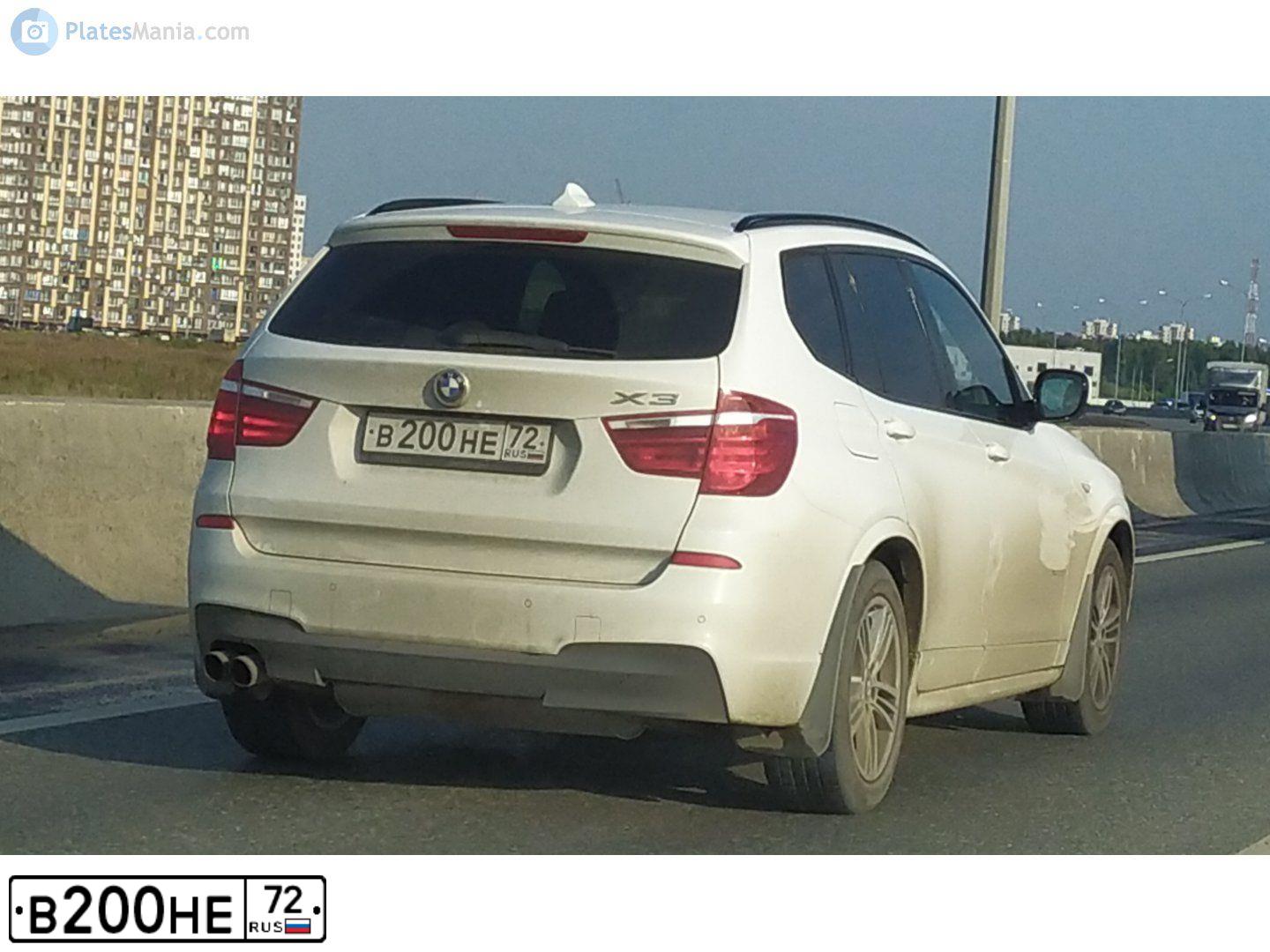 Фото автомобиля BMW X3, 2012 — госномер Х810НР55. Цвет: Белый