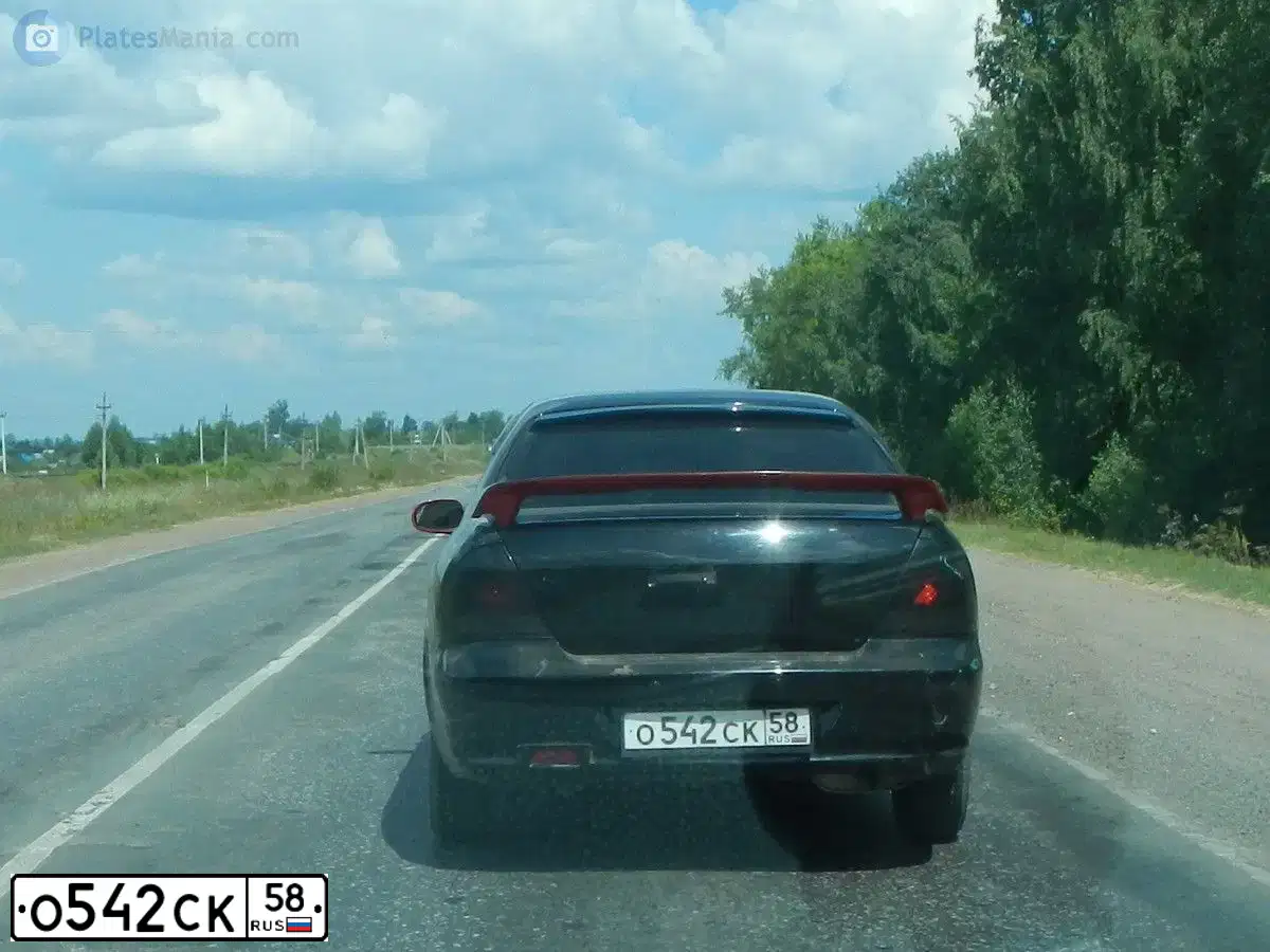 Фото автомобиля NISSAN ALMERA, 2010 — госномер О542СК58