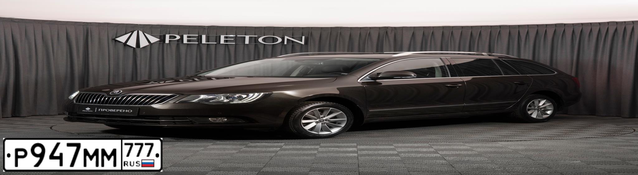 Фото автомобиля SKODA SUPERB, 2014 — госномер Н432ЕМ13. Цвет: КОРИЧНЕВЫЙ