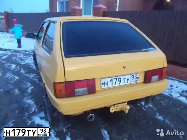 Фото автомобиля LADA 2108 SAMARA, 1985 — госномер Н179ТУ93. Цвет: ЖЁЛТЫЙ