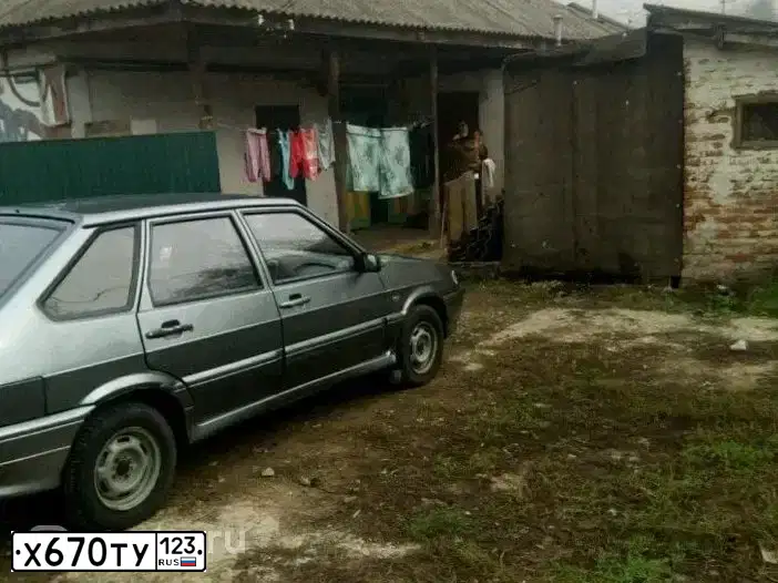 Фото автомобиля LADA 2114, 2006 — госномер Р580АА774. Цвет: СЕРО-ЗЕЛЕНЫЙ