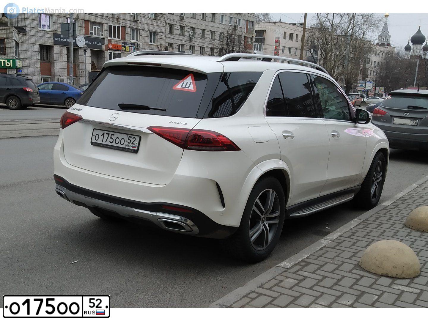 Фото автомобиля MERCEDES M-KLASSE, 2008 — госномер О175ОО52. Цвет: ЧЕРНЫЙ