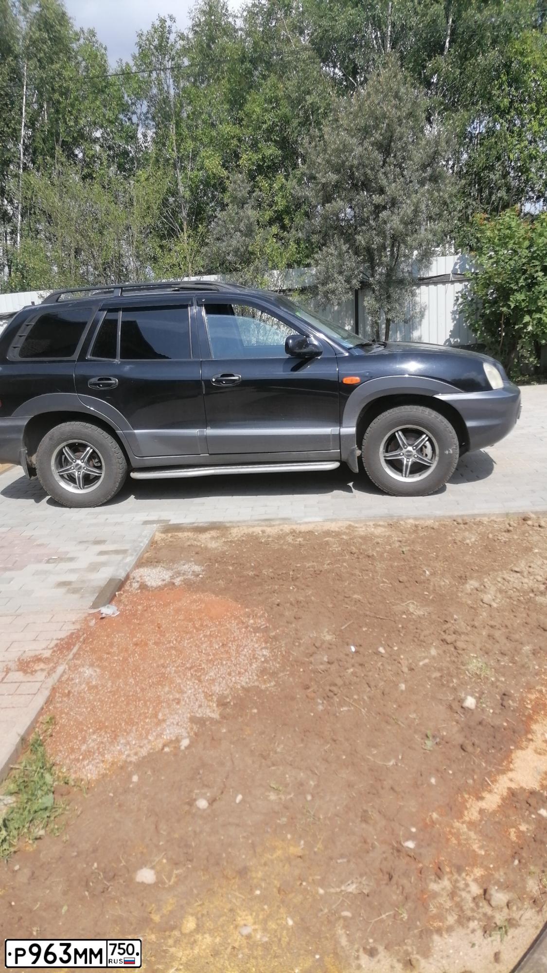 Фото автомобиля HYUNDAI SANTA FE, 2002 — госномер С209ХЕ89. Цвет: ЧЕРНЫЙ