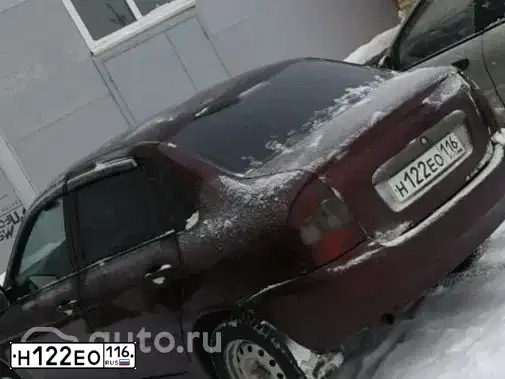 Фото автомобиля LADA 1118 KALINA, 2011 — госномер Н122ЕО116. Цвет: ТЕМНО-ВИШНЕВЫЙ