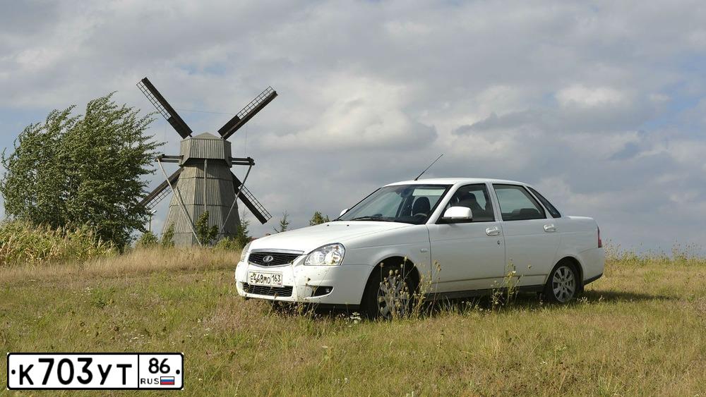 Фото автомобиля LADA 2172 PRIORA, 2011 — госномер М893АМ193. Цвет: Сине-Черный