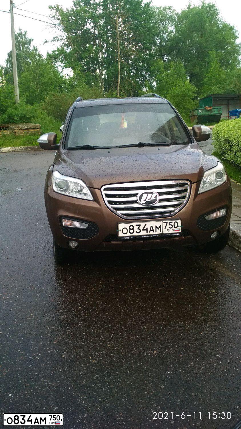 Фото автомобиля LIFAN X 60, 2014 — госномер М150КТ761. Цвет: Коричневый