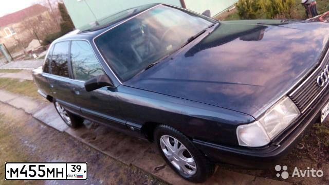 Фото автомобиля AUDI 100, 1990 — госномер М455МН39. Цвет: СИНИЙ