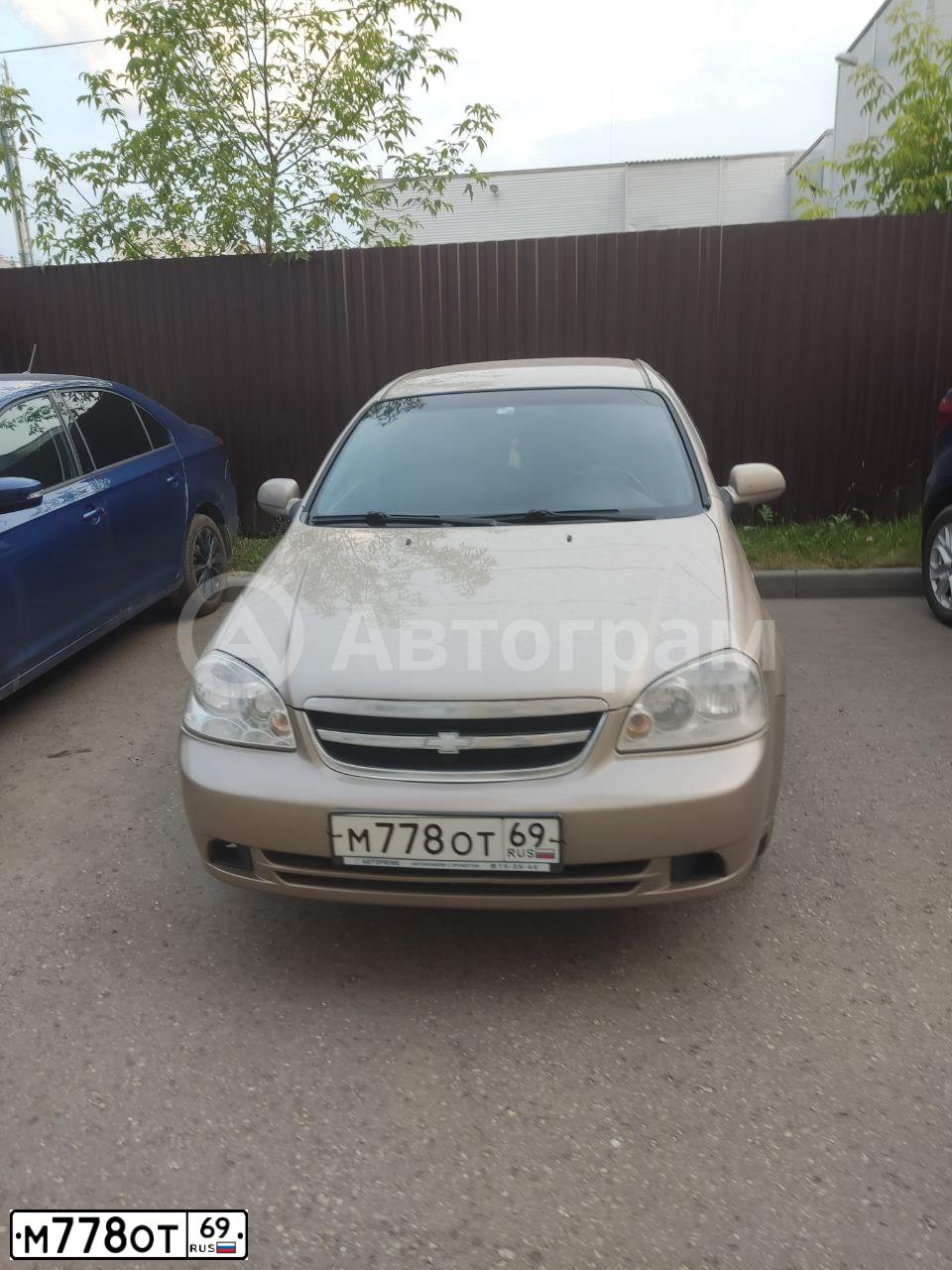 Фото автомобиля CHEVROLET LACETTI, 2007 — госномер М778ОТ69. Цвет: БЕЖЕВЫЙ
