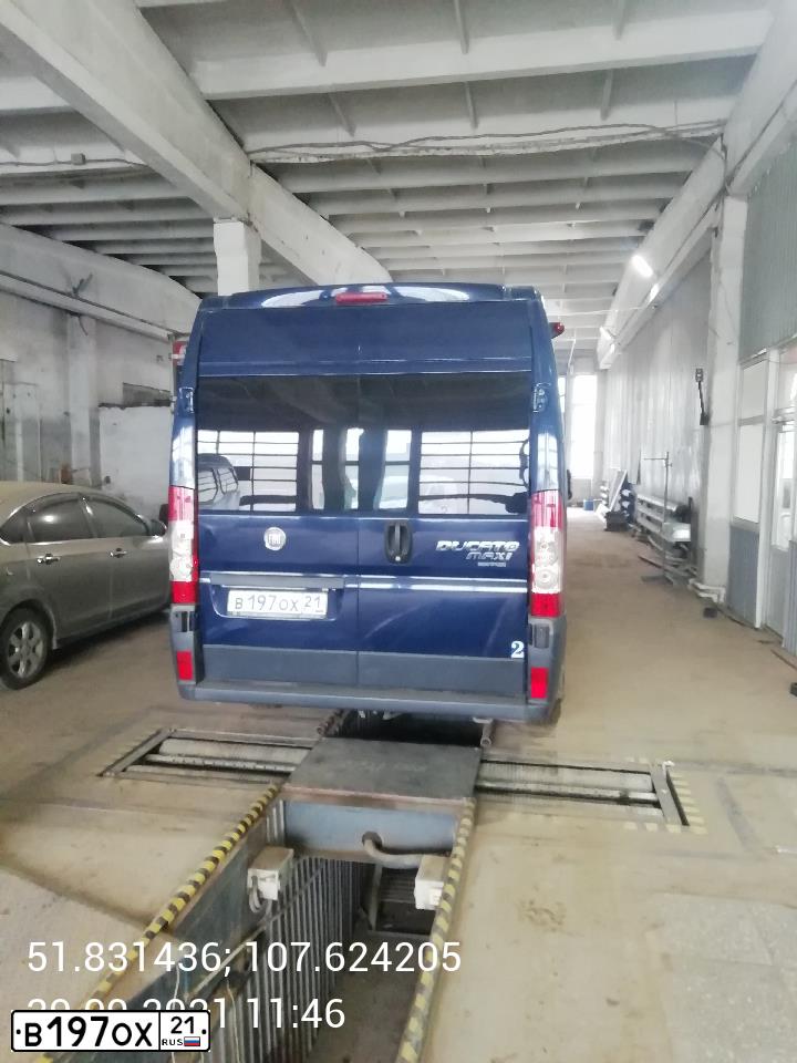 Фото автомобиля FIAT DUCATO, 2012 — госномер В197ОХ21. Цвет: Темно-синий