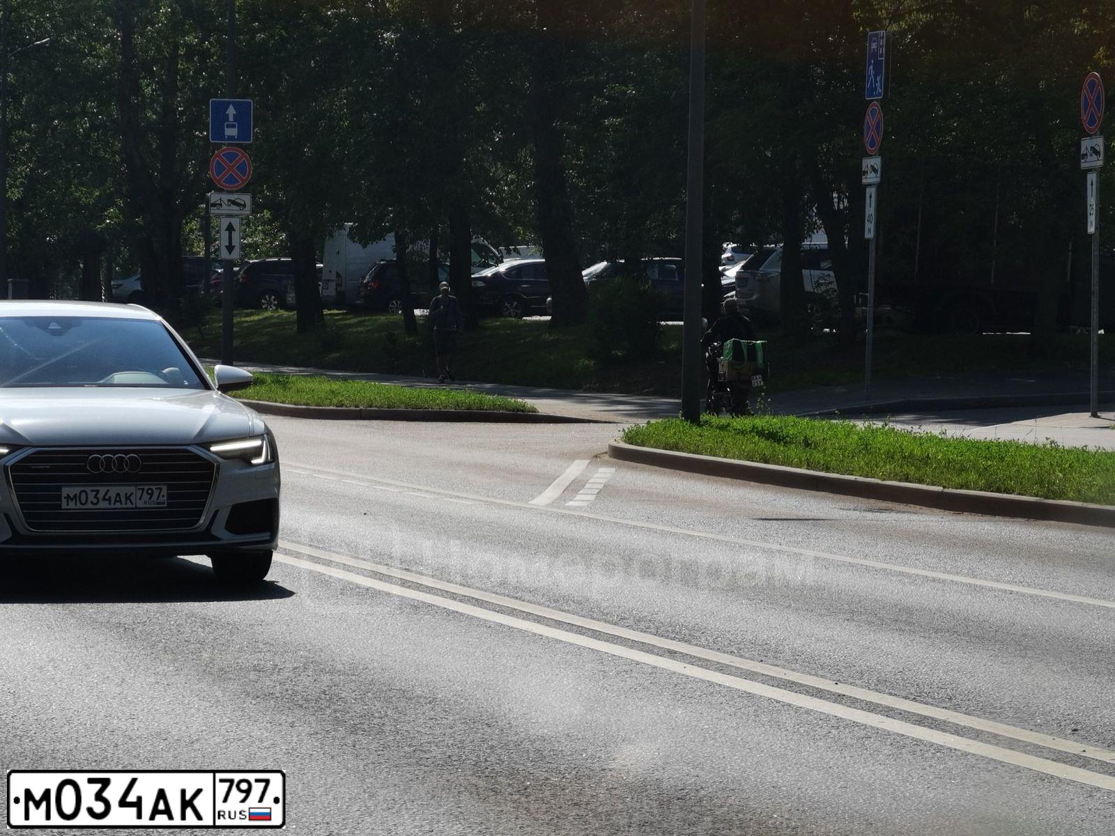 Фото автомобиля AUDI A6, 2020 — госномер М034АК797. Цвет: БЕЛЫЙ