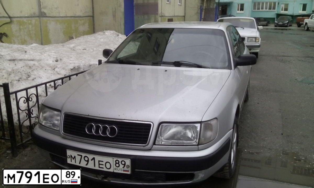 Фото автомобиля AUDI 100, 1991 — госномер М791ЕО89. Цвет: СЕРЫЙ