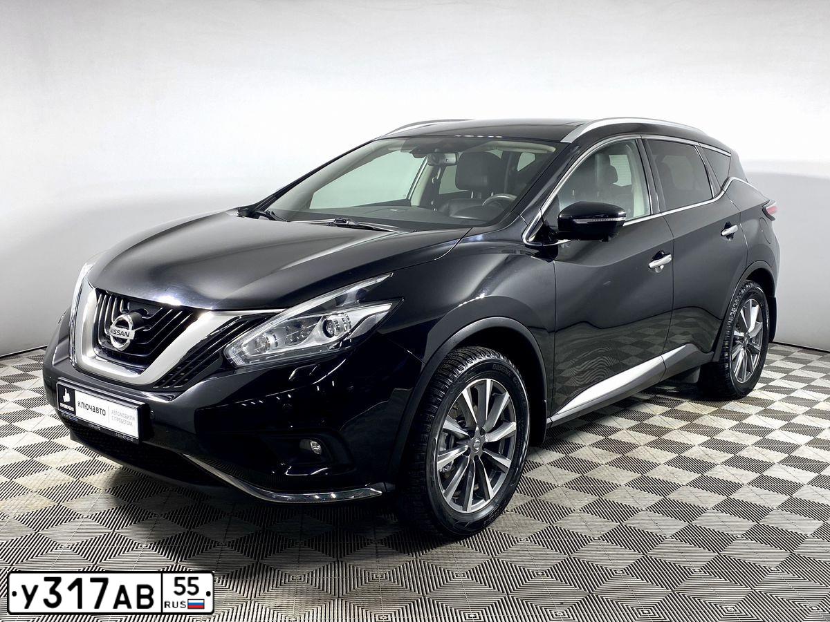 Фото автомобиля NISSAN MURANO, 2017 — госномер У317АВ55. Цвет: ЧЕРНЫЙ