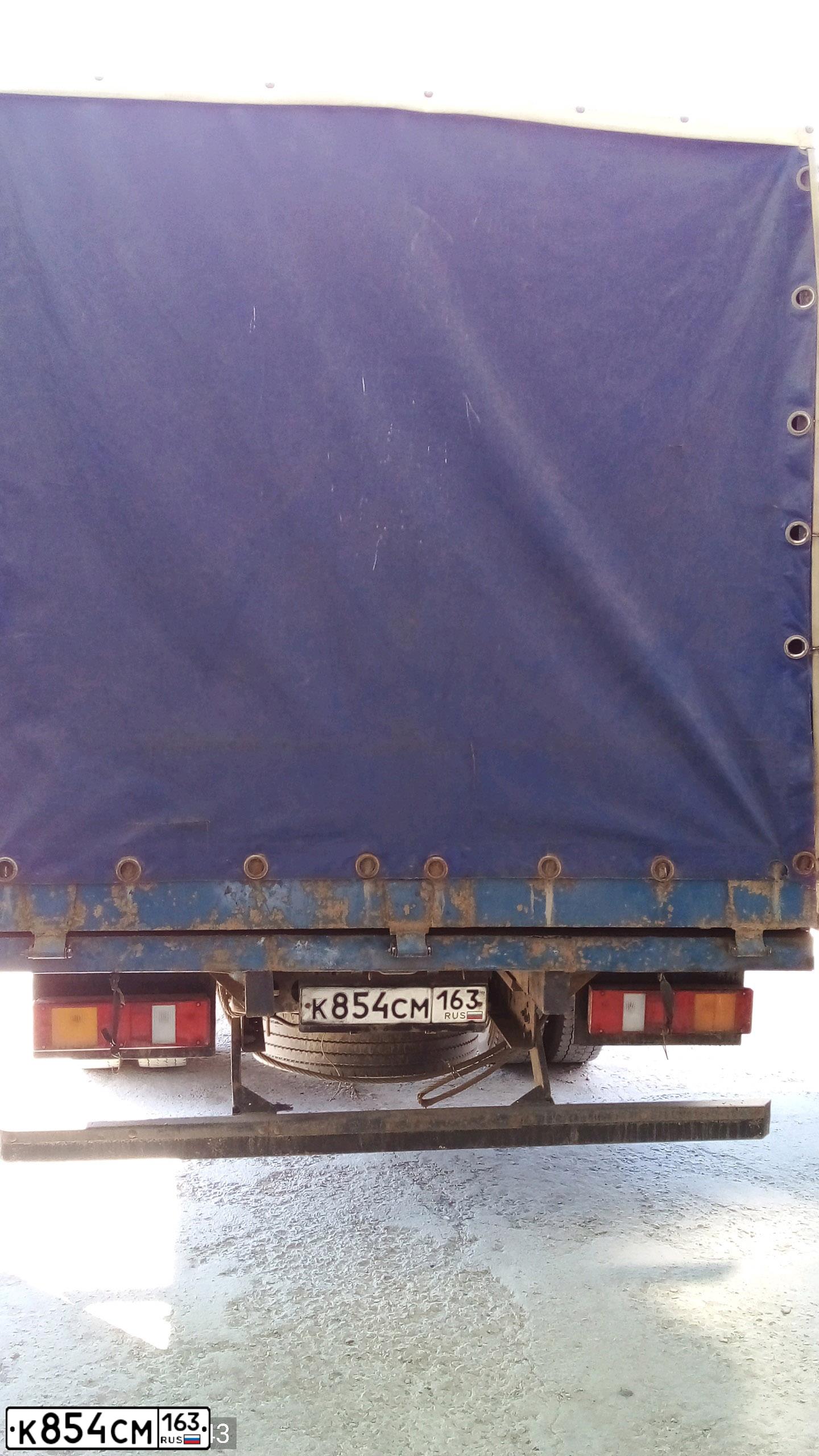 Фото автомобиля ISUZU NQR, 2007 — госномер К854СМ163. Цвет: Белый