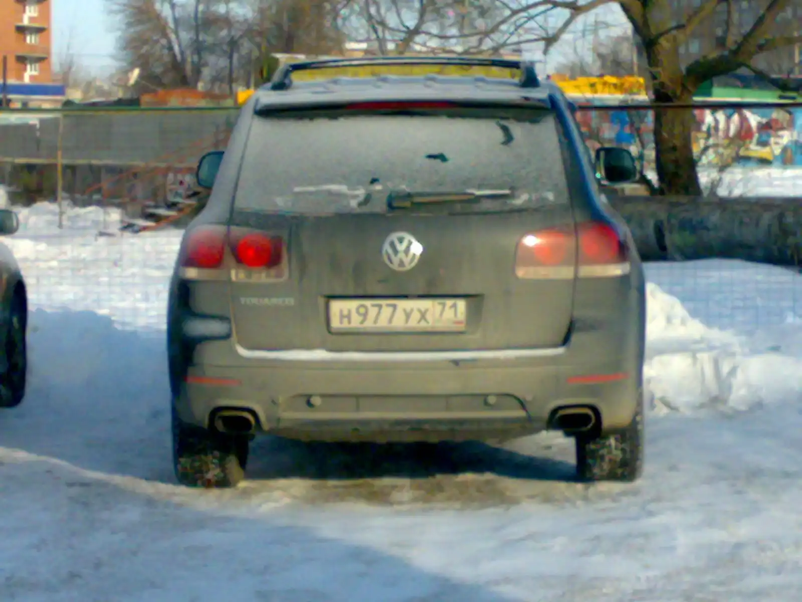 Фото автомобиля VOLKSWAGEN TOUAREG, 2008 — госномер Х277РТ790. Цвет: ЧЕРНЫЙ