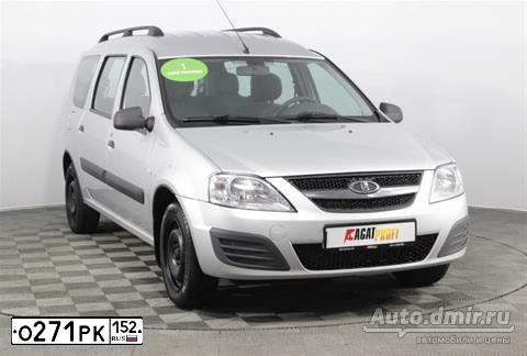 Фото автомобиля LADA LARGUS, 2017 — госномер Е104ТЕ33. Цвет: Серебристый