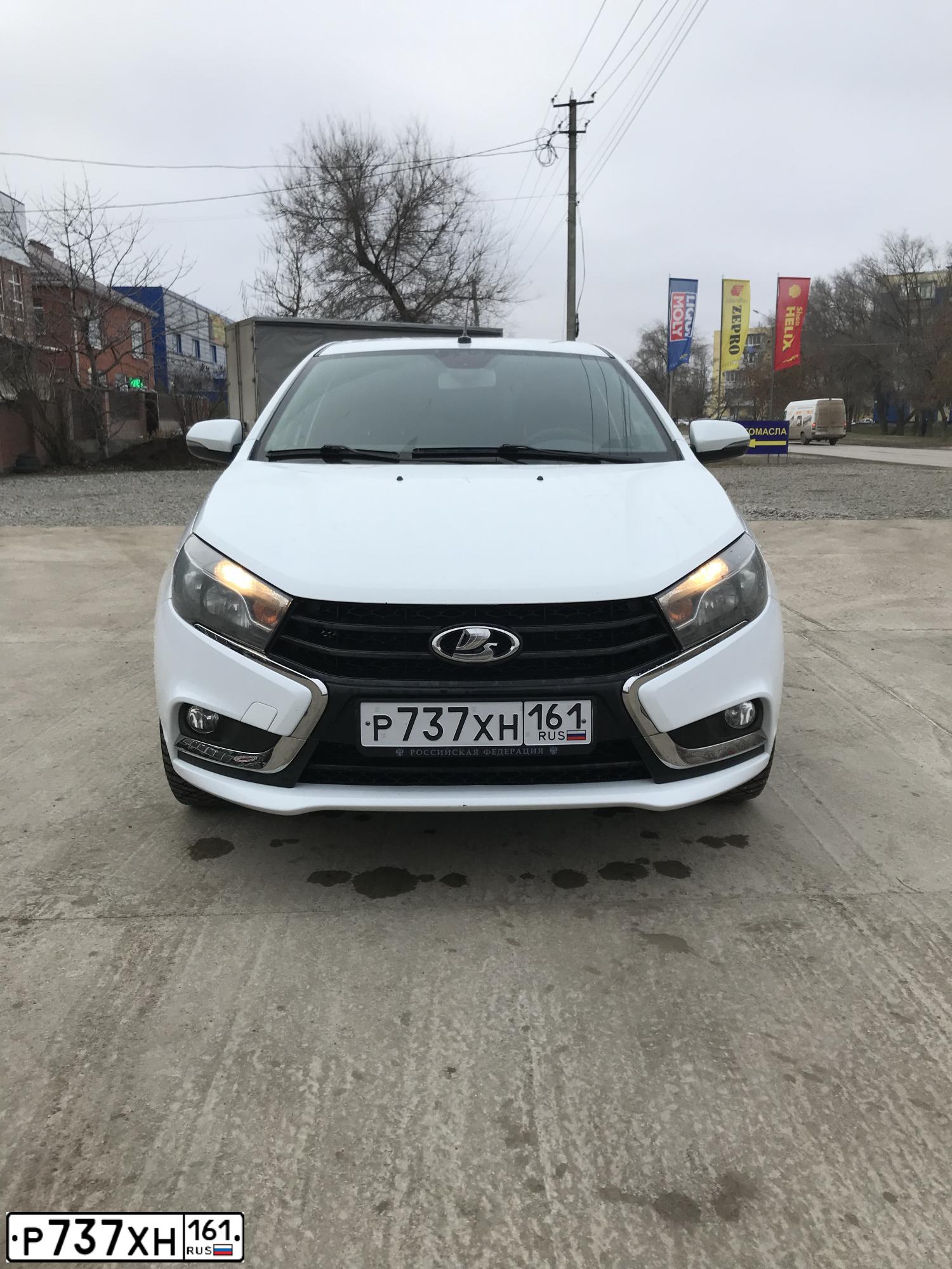 Фото автомобиля LADA VESTA, 2017 — госномер М169МС07. Цвет: Белый