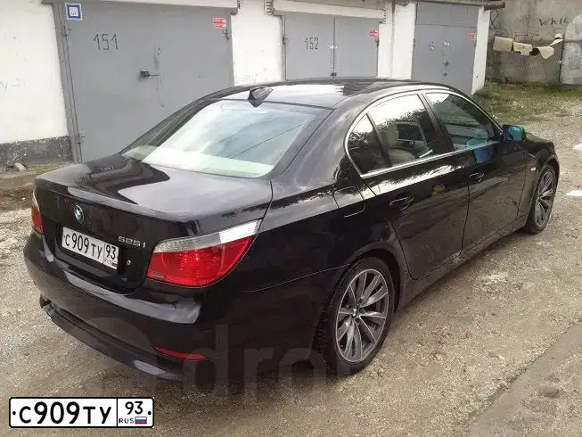 Фото автомобиля BMW SERIE 5, 2006 — госномер С909ТУ93. Цвет: ЧЕРНЫЙ