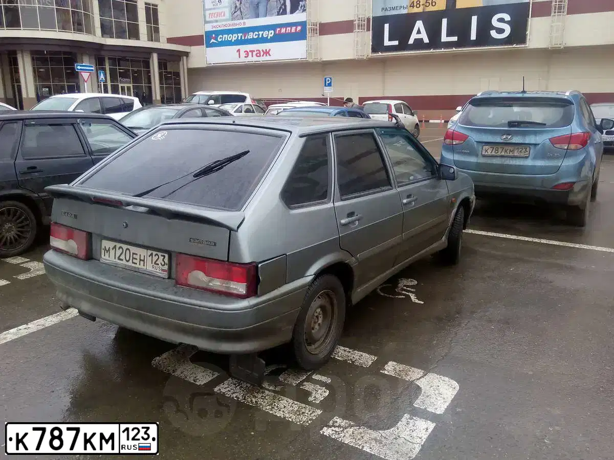 Фото автомобиля HYUNDAI IX35, 2012 — госномер К787КМ123. Цвет: ГОЛУБОЙ