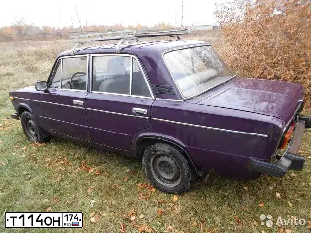 Фото автомобиля LADA 2106, 2002 — госномер Т114ОН174. Цвет: БАКЛАЖАНОВЫЙ