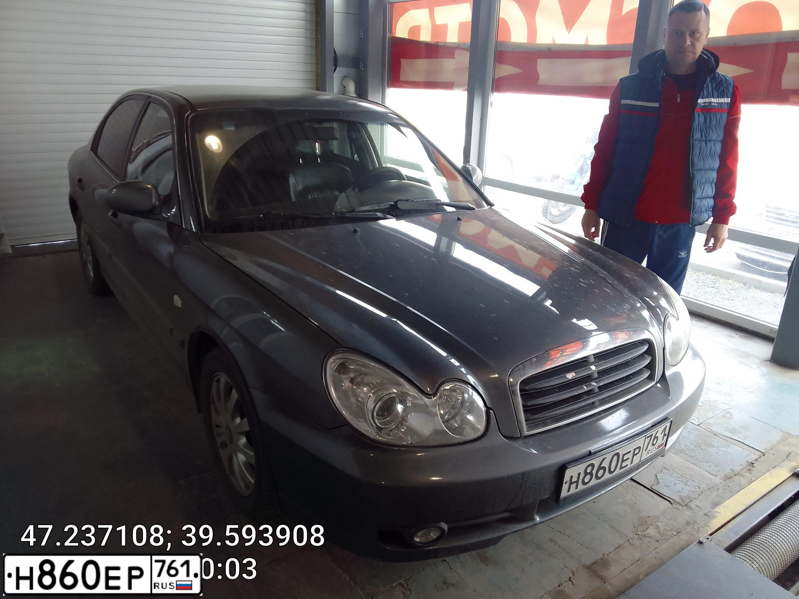 Фото автомобиля TAGAZ SONATA, 2005 — госномер Н860ЕР761. Цвет: СЕРЫЙ