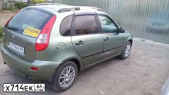 Фото автомобиля LADA 1119 KALINA, 2008 — госномер О768ТК64. Цвет: СВЕТЛО ЗЕЛЕНЫЙ