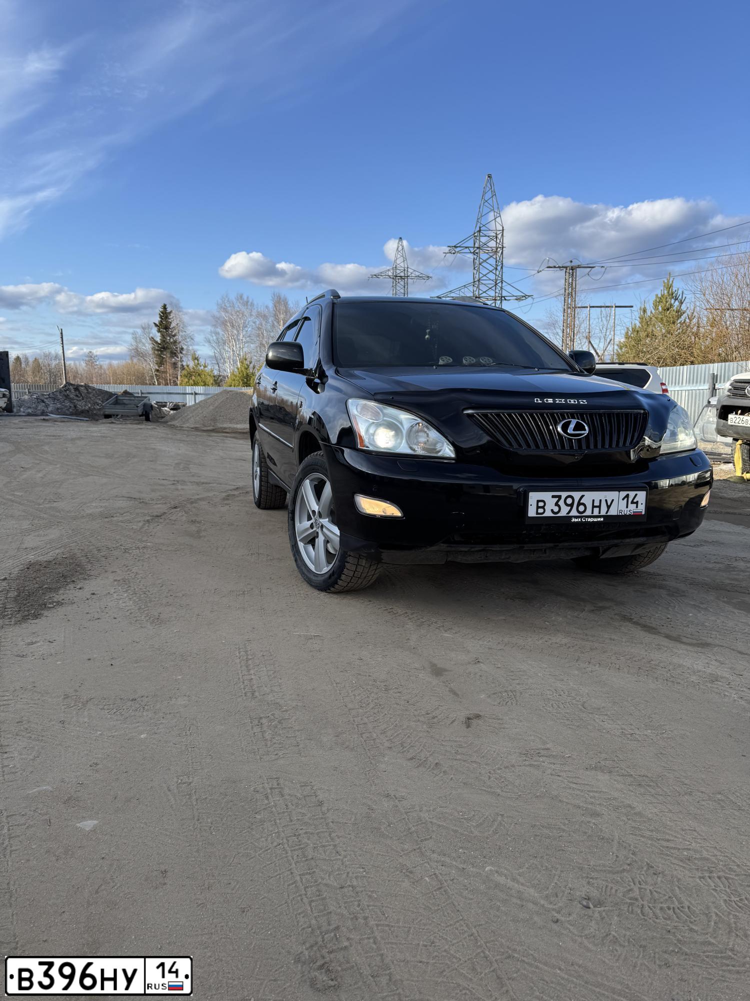 Фото автомобиля LEXUS S RX, 2006 — госномер Р057КР58. Цвет: ЧЕРНЫЙ