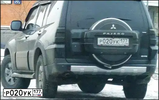 Фото автомобиля MITSUBISHI PAJERO, 2007 — госномер С157СХ199. Цвет: ЧЕРНЫЙ