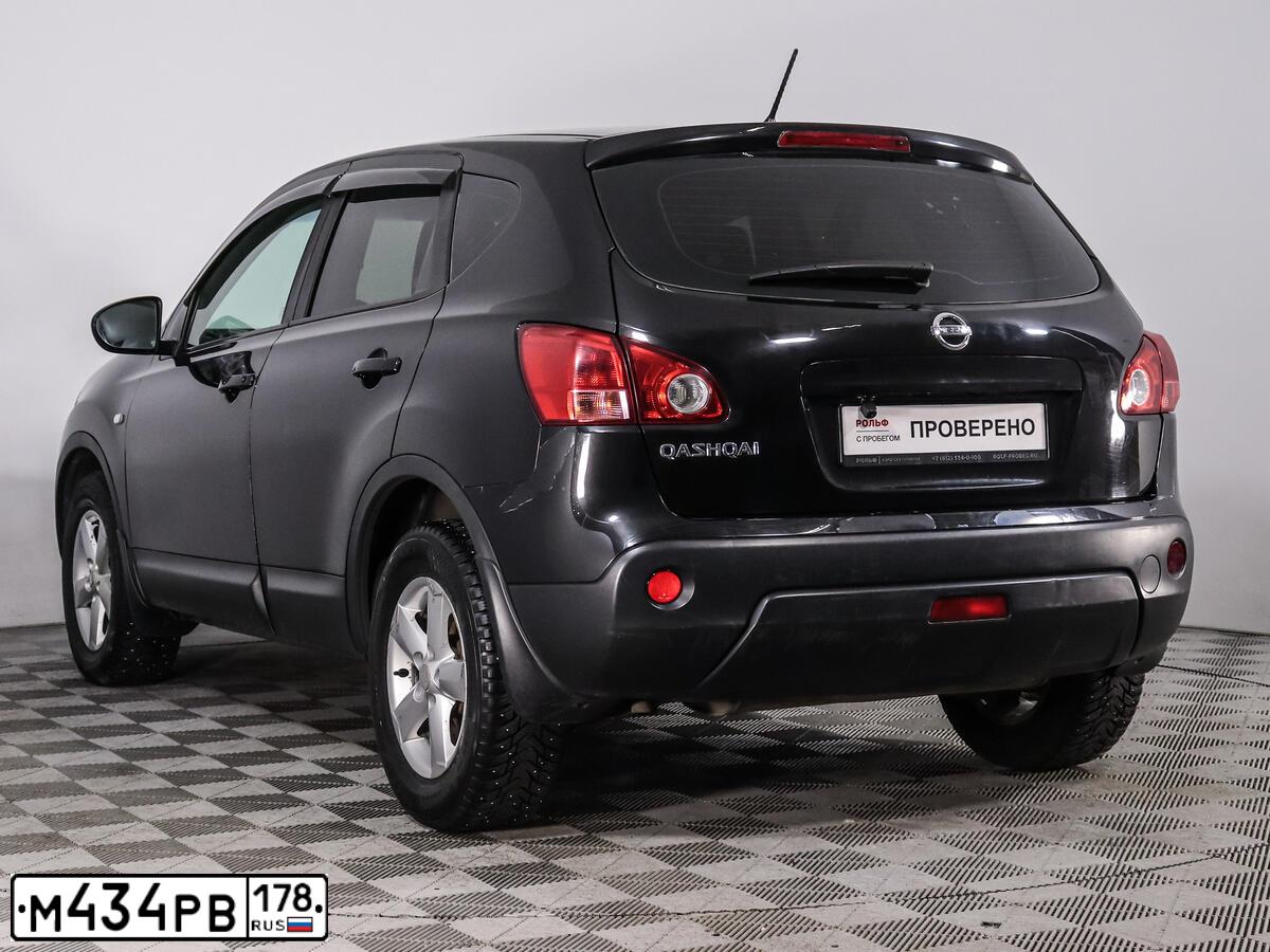Фото автомобиля NISSAN QASHQAI, 2007 — госномер М434РВ178. Цвет: ЧЕРНЫЙ