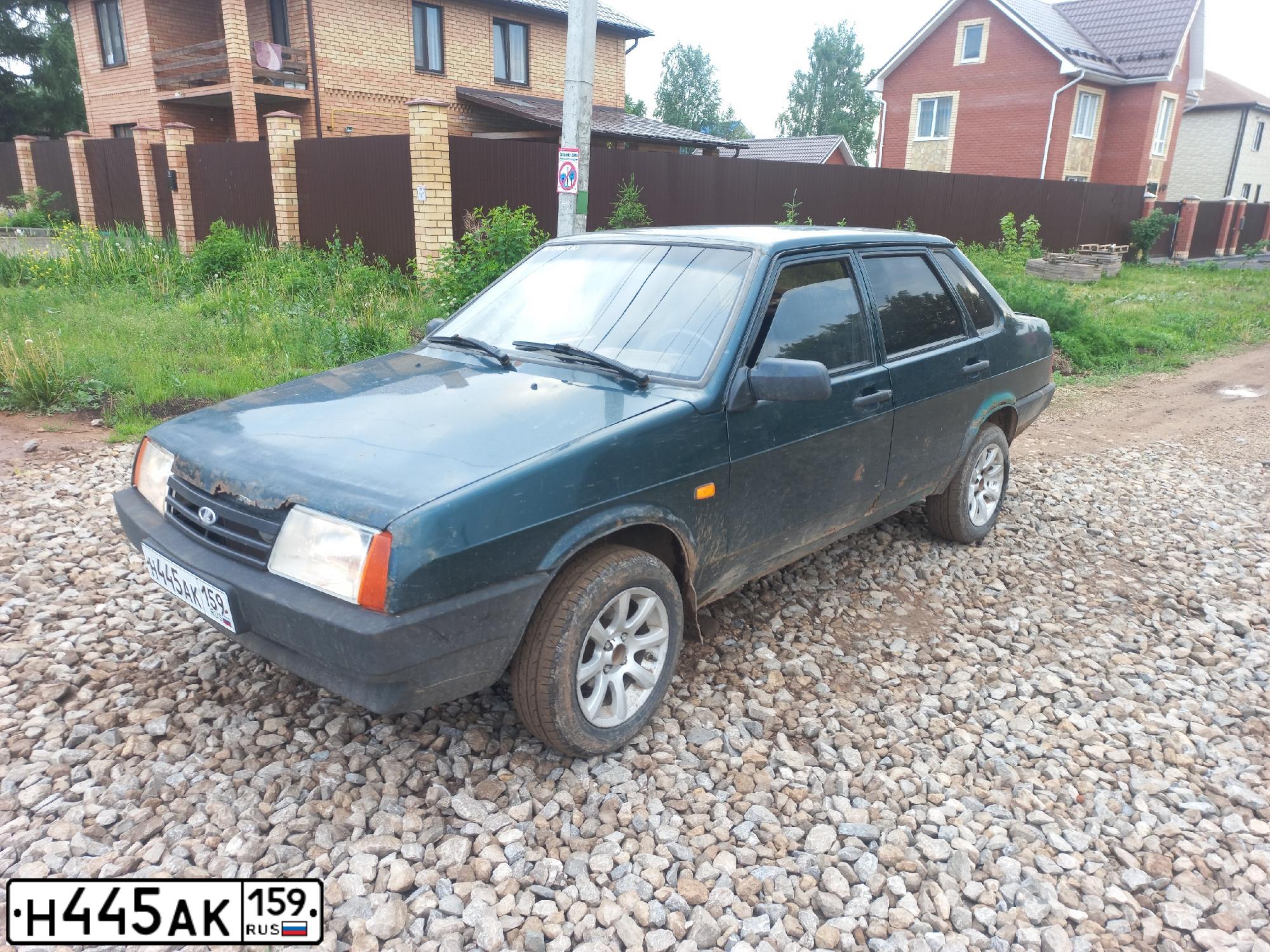 Фото автомобиля LADA 2109 SAMARA, 2004 — госномер О479ОК159. Цвет: Темно-зеленый