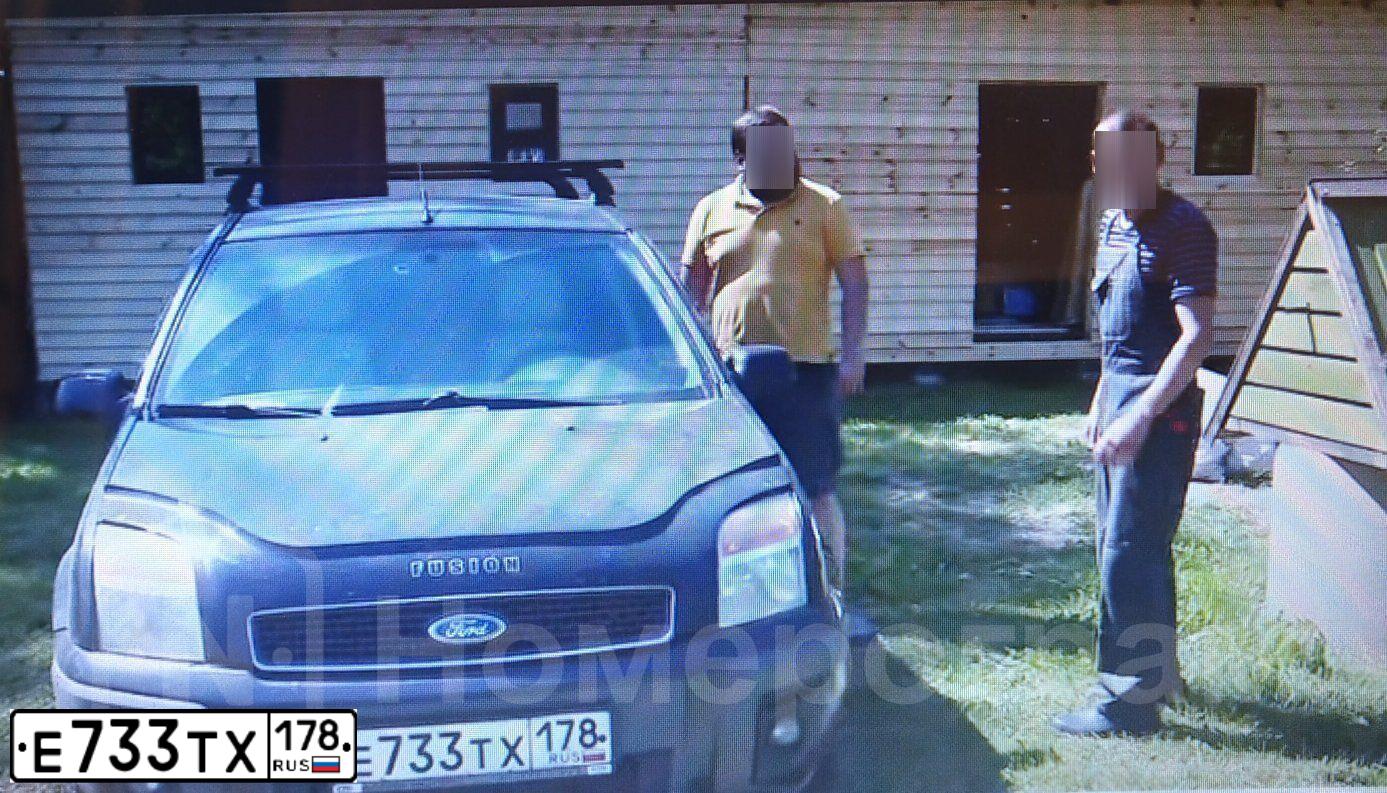 Фото автомобиля FORD FUSION, 2007 — госномер Е733ТХ178. Цвет: ЧЕРНЫЙ
