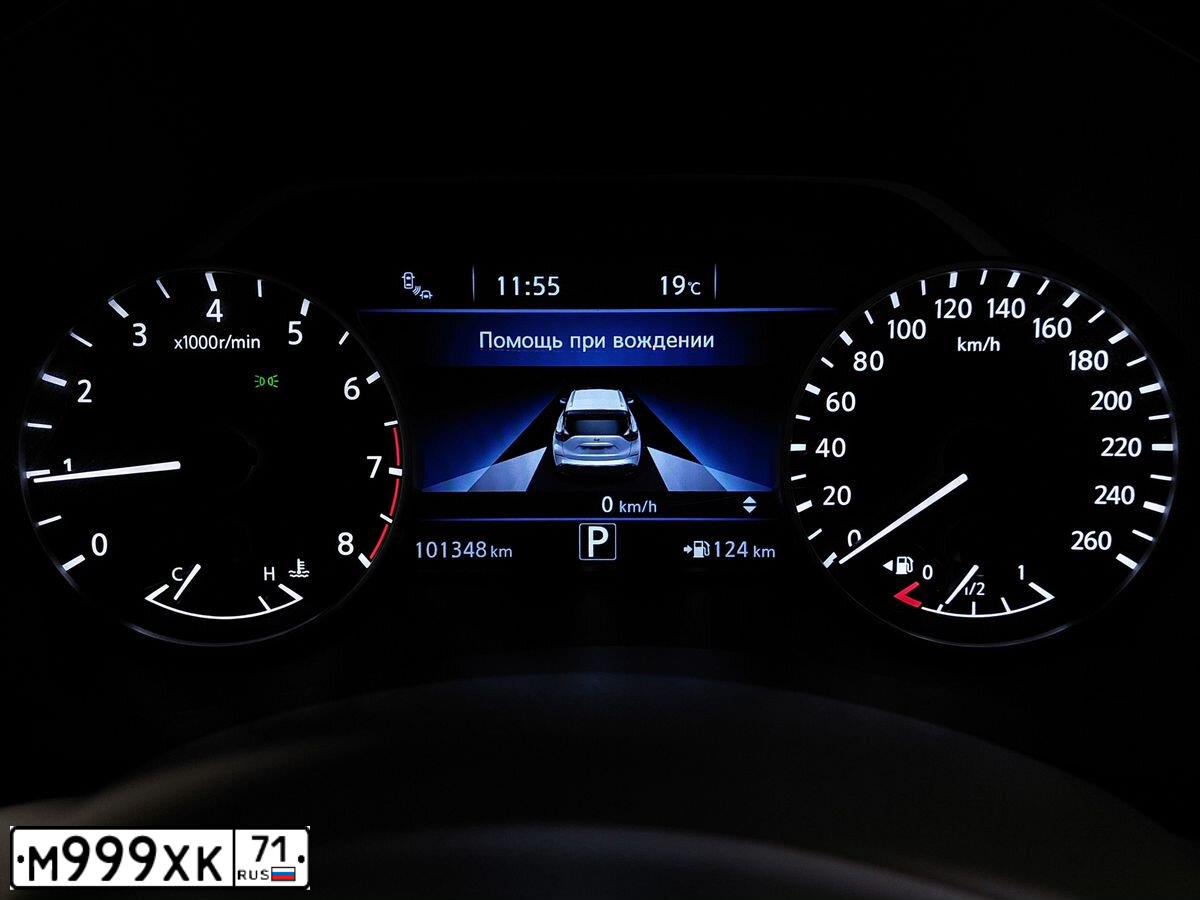Фото автомобиля NISSAN MURANO, 2019 — госномер О546ТТ71. Цвет: ЧЕРНЫЙ