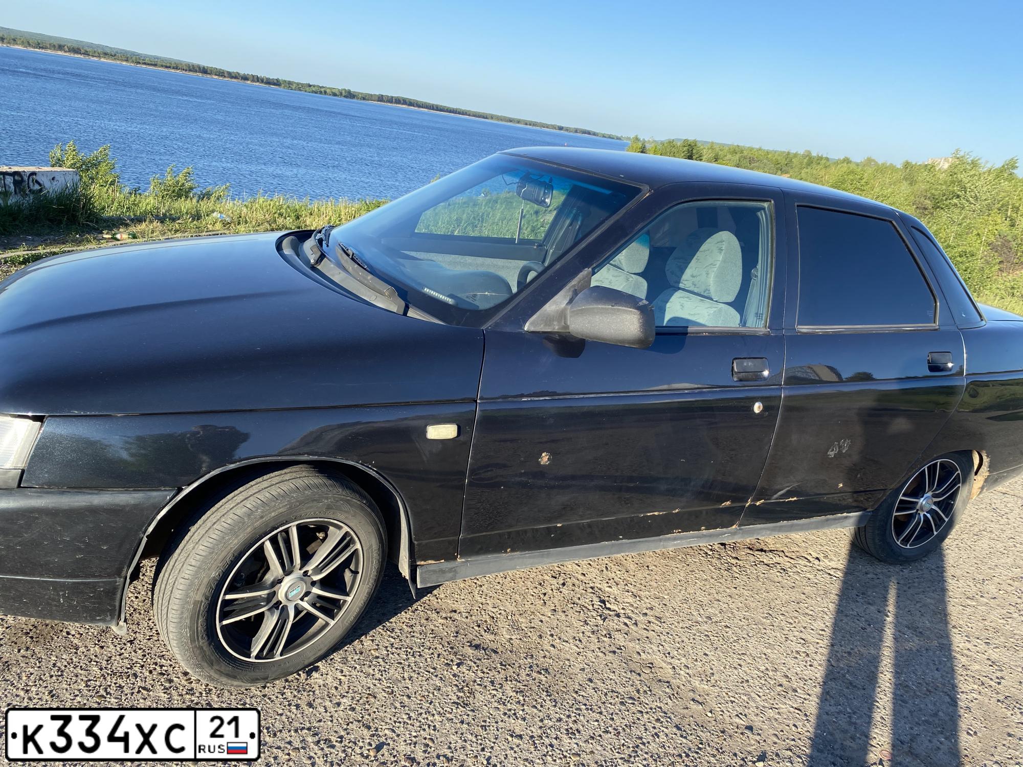 Фото автомобиля LADA 2110, 2007 — госномер К334ХС21. Цвет: ГРАФИТОВЫЙ МЕТАЛЛИК