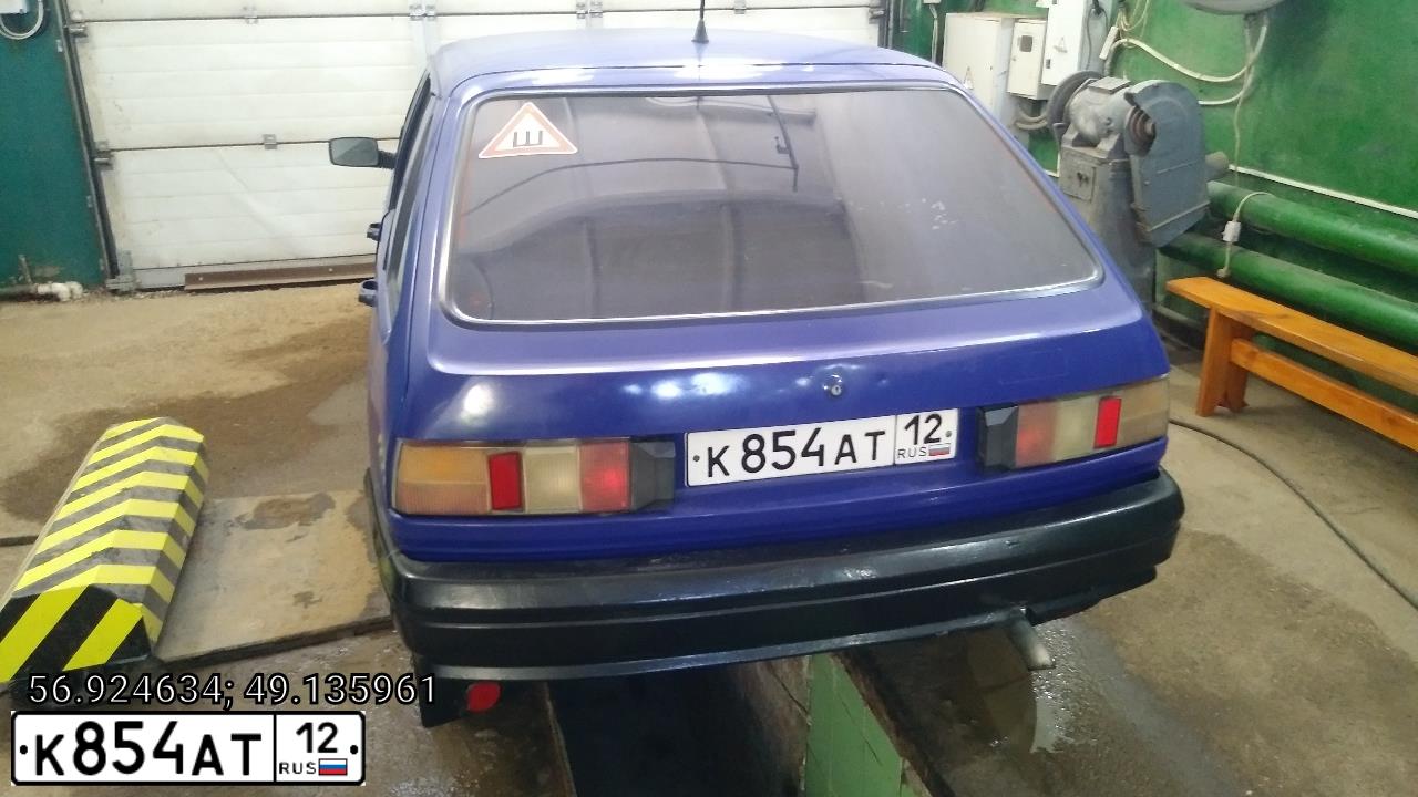 Фото автомобиля IZH 2126, 2002 — госномер К854АТ12. Цвет: СИНИЙ ОКЕАН