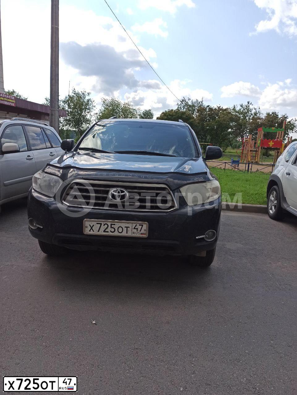 Фото автомобиля TOYOTA HIGHLANDER, 2010 — госномер Х725ОТ47